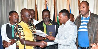 William Ruto and Alfred Mutua