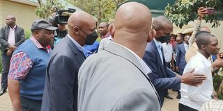 Gideon Moi arrives at SKM command centre in Karen kalonzo musyoka