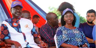 Raila Odinga and Martha Karua 