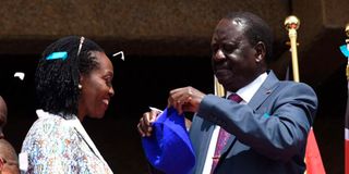 Raila Odinga and Martha Karua