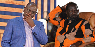 William Ruto and Raila Odinga.