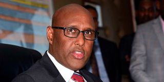 Former Cabinet Secretary Adan Mohamed 