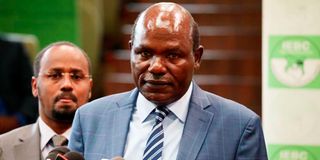 IEBC Chairman Wafula Chebukati