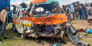 Matatu accident Bomet-Narok Road.