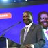 Azimio presidential candidate Raila Odinga delivering his speech. 