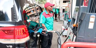 Fueling a car