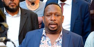 Mombasa governorship hopeful Mike Sonko