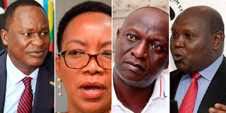 Mr Kiema Kilonzo, Ms Sicily Kariuki, Mr Charles Keter and Dr John Mosonik