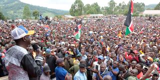 Raila Odinga in Nyanza