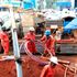 Workers laying fibre optic cable in Nyeri town 