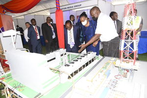 Delegates are shown a model Geothermal Energy Plant at Olkaria