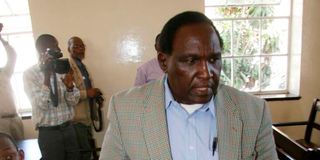 Former Commissioner of Lands Wilson Gachanja