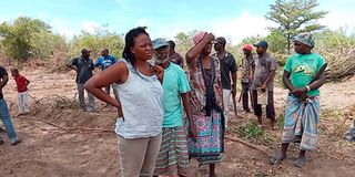 Evicted squatters in Hindi-Magogoni village in Lamu County.