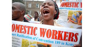 Domestic Workers Protest