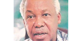 The later first president of Tanzania Julius Kambarage Nyerere.