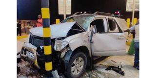 Road accident at Nairobi Expressway's Mlolongo Toll Station