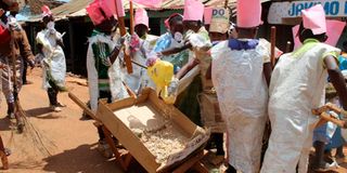 Pupils during a CBC practical lesson