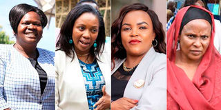 Gladys Wanga, Susan Kihika, Purity Wangui Ngirici and Fatuma Dullo