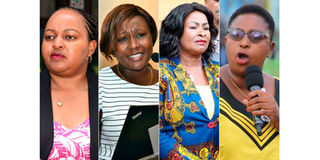 Anne Waiguru, Cecile Mbarire, Wavinya Ndeti and Aisha Jumwa