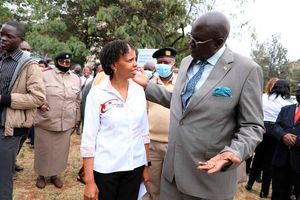 Kuccps CEO Agnes Mercy Wahome and Education CS George Magoha