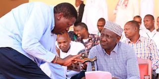 William Ruto and Defence CS Eugene Wamalwa