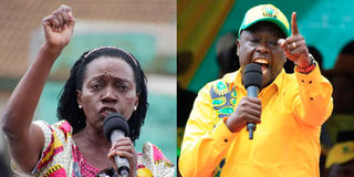 Martha Karua and Rigathi Gachagua