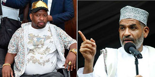 Mombasa gubernatorial candidates Mike Sonko, Abdulswamad Nassir