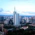 An aerial shot of Nairobi Skyline.