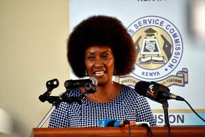 Teachers Service Commission CEO Dr Nancy Macharia.