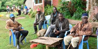 Relatives and friends of the late Christopher Koech.