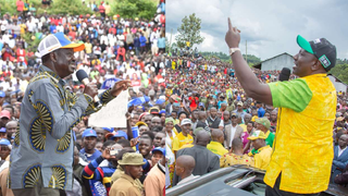 Raila Odinga and William Ruto