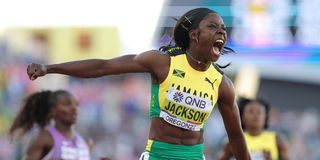 Shericka Jackson of Jamaica