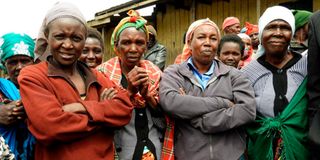 Families evicted from Mau forest speaking to the Nation at Olmekenyu Hillside IDP camp in Narok South.