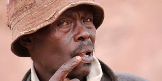 Robert Mwangi, a resident of Withare village in Laikipia county.