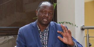 Nicholas Maiyo, National Parents Association’s Chairman addressing a press conference at Boma Inn, Eldoret on August 02, 2022