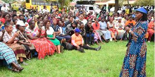 Martha Karua in Bungoma