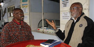 Mr Nkonge M'Inoti (Left) and Rev Douglas Muriungi (R)
