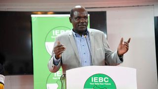IEBC Chairman Wafula Chebukati.