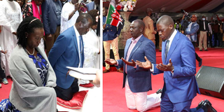 Raila, Ruto turn to God