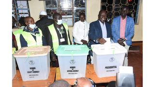 Ruto votes