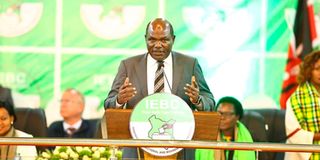 IEBC Chairman Wafula Chebukati 