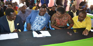 Newly elected Tharaka Nithi County leaders 