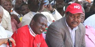 William Ruto and Cyrus Jirongo
