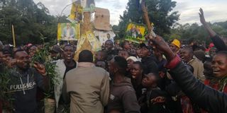 Euphoric scenes at Deputy President William Ruto Sugoi home following the announcement he had won 2022 presidential election