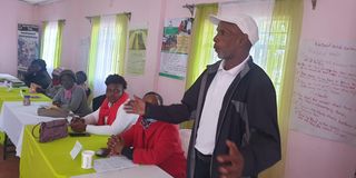 Francis Ngiri, a crotons farmer