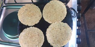 Tacos made from maize flour. 