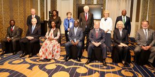 The US delegation led by Senator Chris Coons when they met Azimio la Umoja One Kenya leader Raila Odinga.