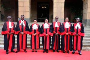 Kenya's Supreme Court judges.