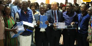 Azimio la Umoja presidential candidate Raila Odinga