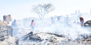 Isiolo Market fire